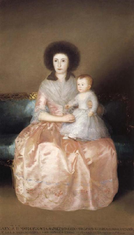 Francisco Goya Countess of Altamira and her Daughter